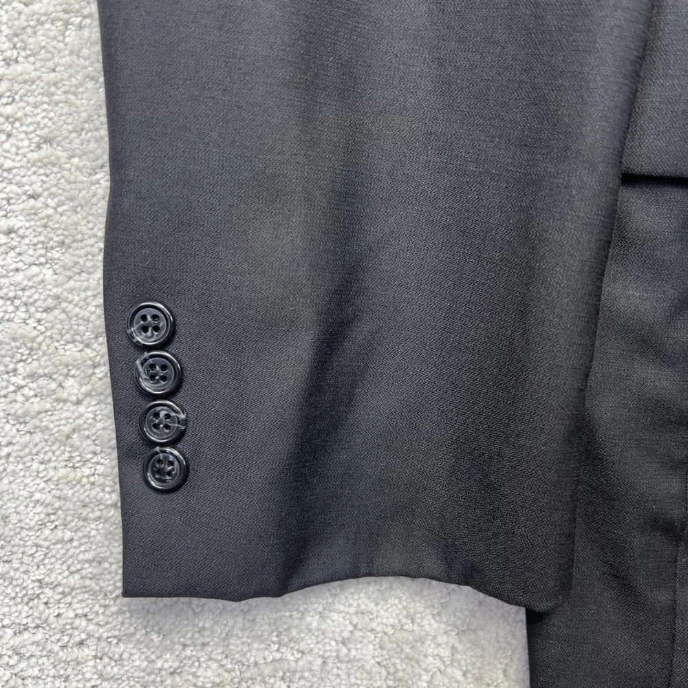 Jos A Bank Signature Collection Blazer Mens 38R Black Tailored Fit 100% Wool